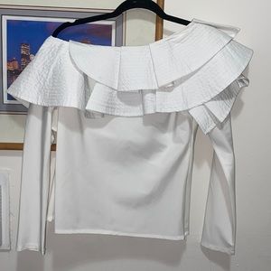 Asymmetric Ruffled Top